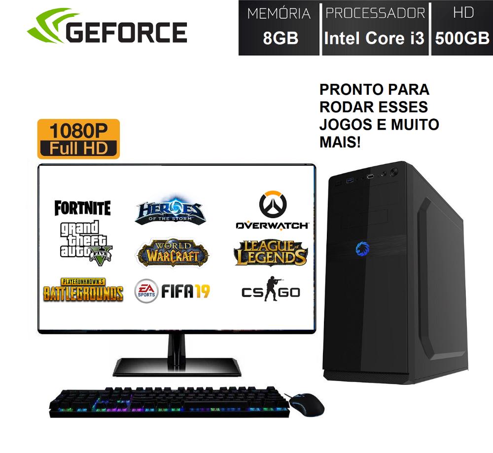 Computador PC Gamer Completo Barato Monitor 21.5 Full HD HDMI Intel Core  i3 (Geforce GT 2GB) 8GB HD 500GB EasyPC Playing - WorldPc empresa do grupo  Bel MicroTecnologia