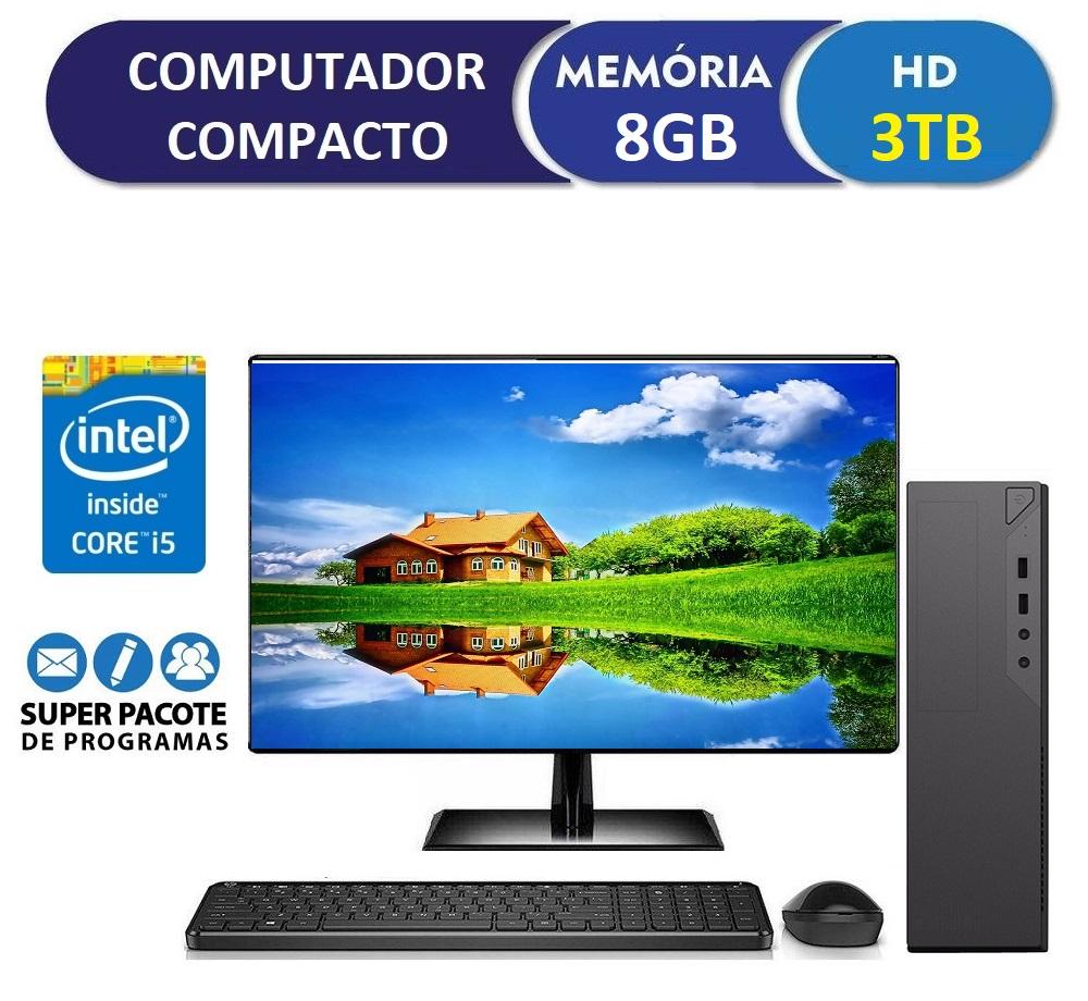 PC Gamer completo com Monitor 19.5 Intel Core i5 3.40Ghz (Geforce GT 710  2GB) RAM 8GB HD 500GB mouse teclado e mousepad EasyPC Stunning - WorldPc  empresa do grupo Bel MicroTecnologia